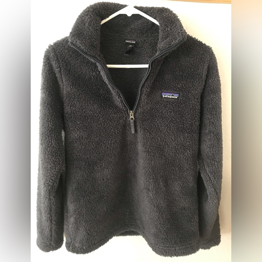 Patagonia Fleece Women's X-Small Smolder Blue Los Gatos Fuzzy Fleece 1/4-Zip